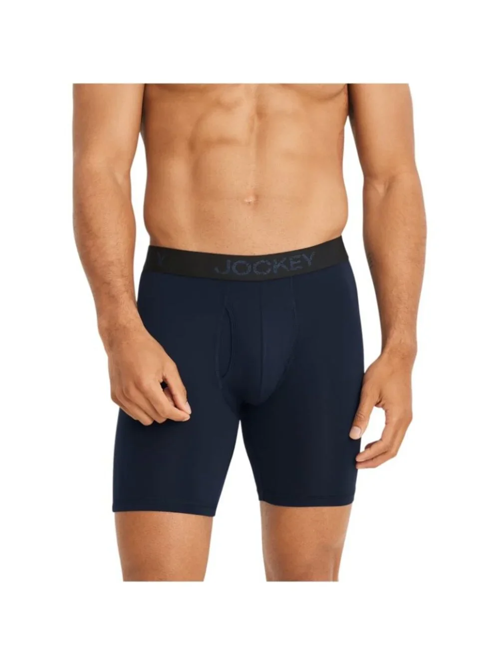 Jockey Boxer Briefs Long Leg Microfiber Stretch Underwear Mens Size Large 3 Pack